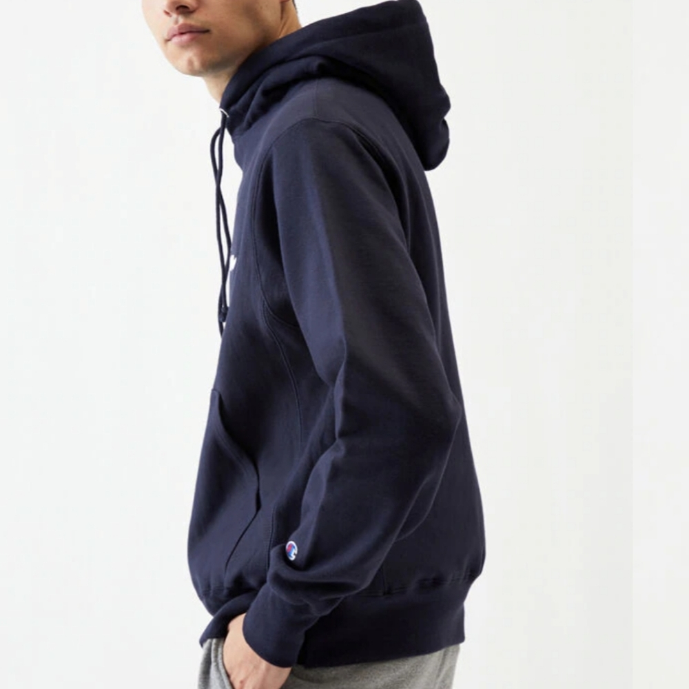 NWT Mens Champion Script Logo Hoodie Sweatshirt - Picture 2 of 3